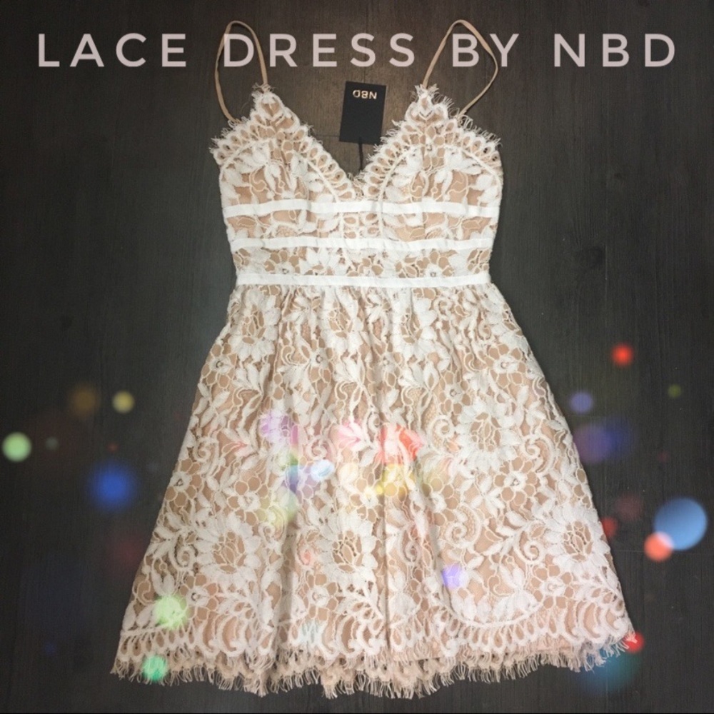 Revolve NBD Give It Up Dress in Cream